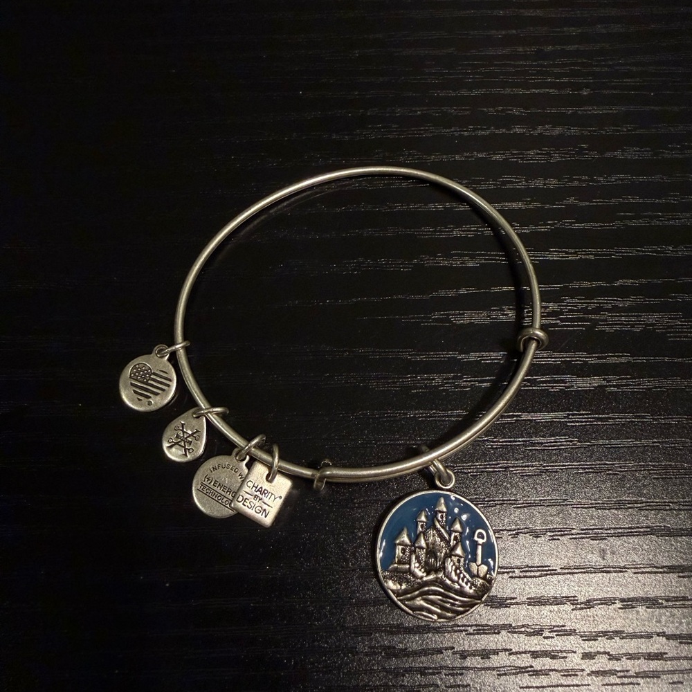 Alex and Ani Sandcastle Charm Bracelet